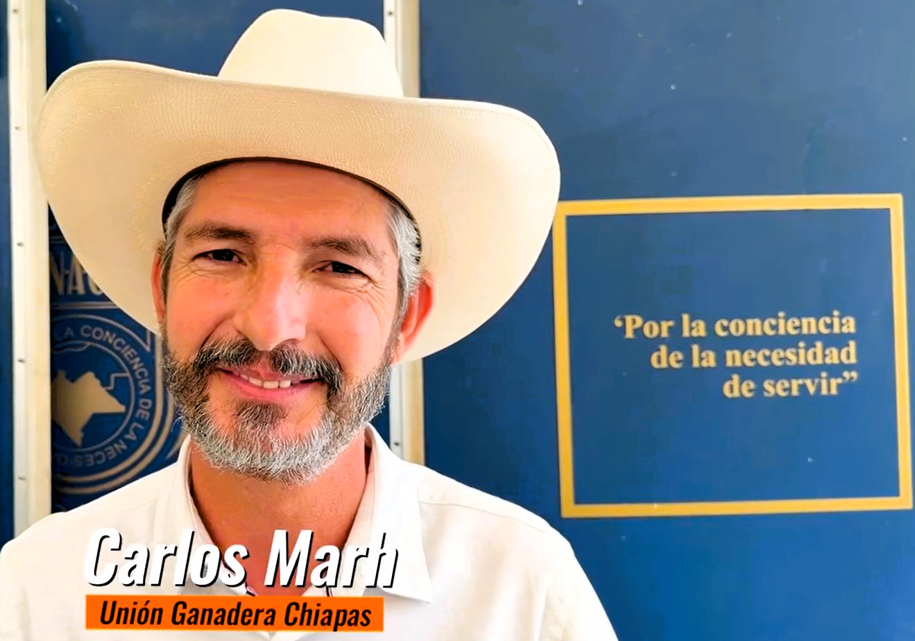Carlos Mahr Castañón, presidente de la Unión Ganadera de Chiapas